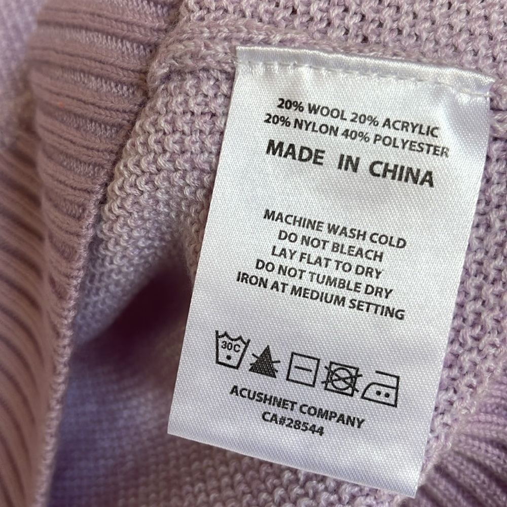 FootJoy crewneck sweater in purple cloud - Picture 8 of 12